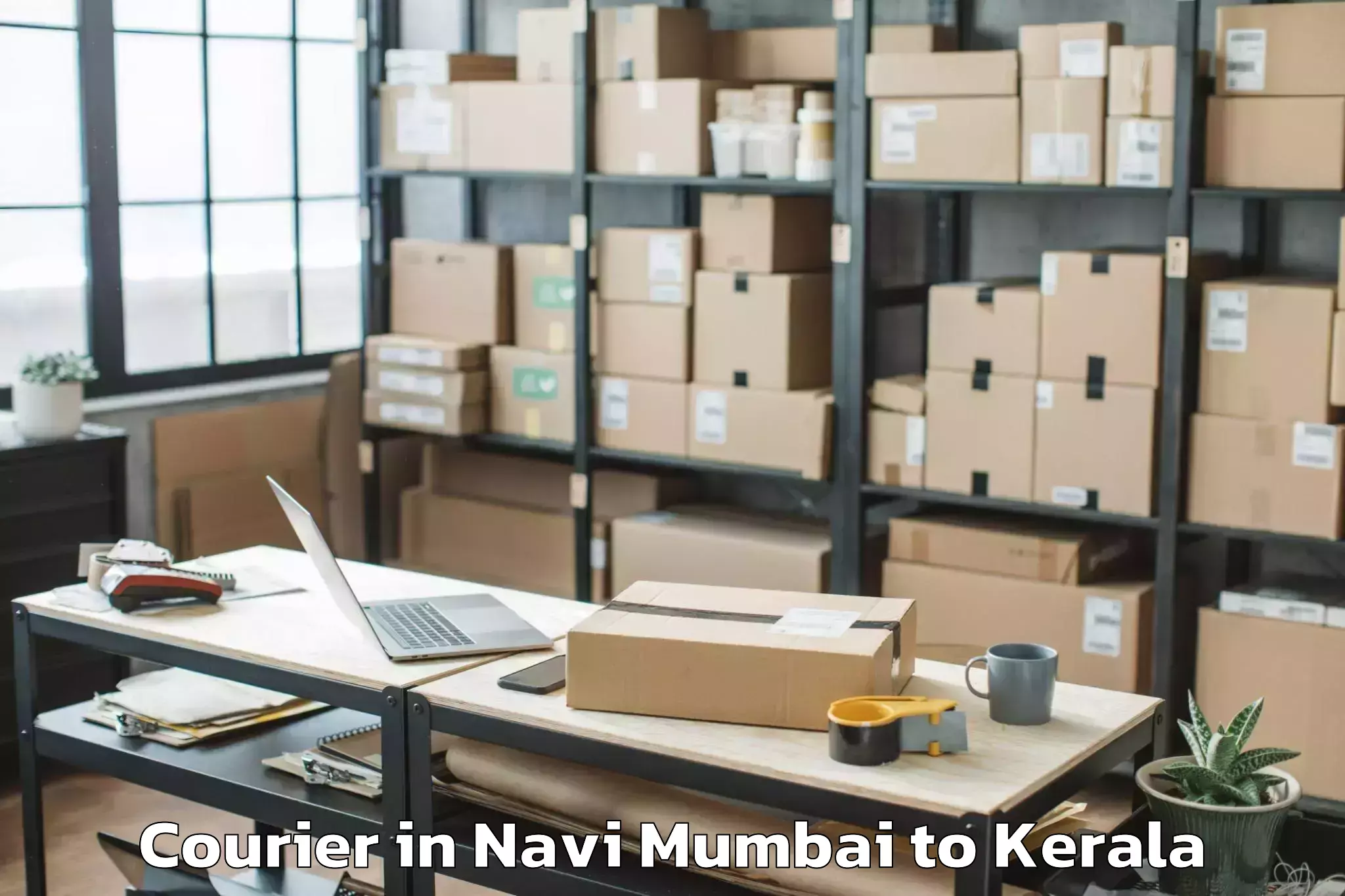 Book Your Navi Mumbai to Karunagappally Courier Today